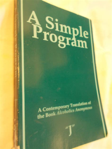 Alcoholics Anonymous"A Simple Program" Gender Neutral Big Book 1st ...