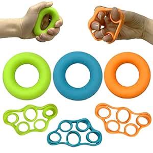 Buy TuoP Hand Grip Strengthener Rings, Finger Resistance Bands for ...