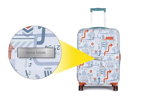 Custom Uppercase JFK Duo Hard Luggage Trolley Bag-Medium | Personalise ...