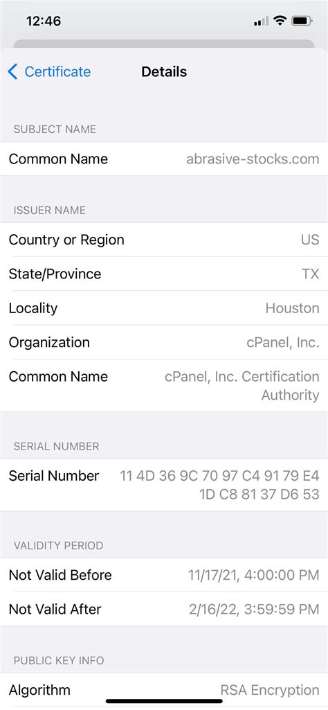 "Cannot Verify Server Identity" directednotconverted.ml Notification ...