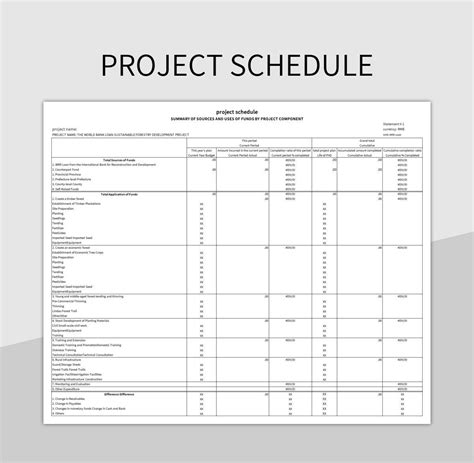 Image result for Project Schedule Template Excel