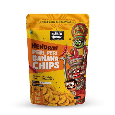 Kerala Thingz Peri Peri Banana Chips (100g) + Butter Murukku (150g)