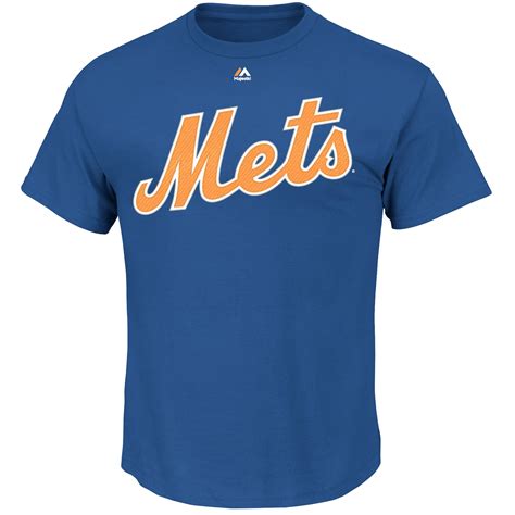 Majestic New York Mets Royal New Wordmark T-Shirt