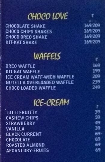 Menu at INDIAN PIZZA HOUSE AND THE LONDON SHAKES, Mumbai, Silver Birch