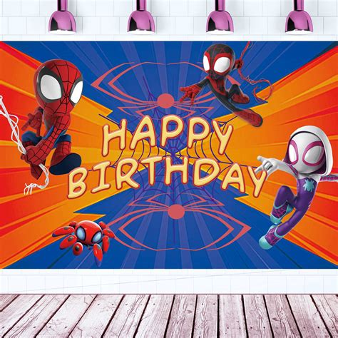 Buy Spidey and His Amazing Friends Birthday Decorations, Spidey and His ...