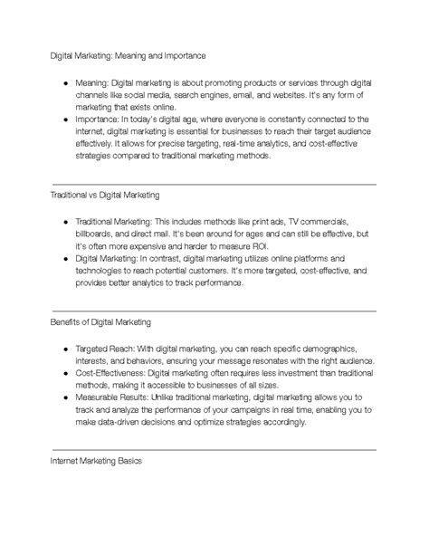 kmbn207 digital marketing notes and previous year paper solutions ...
