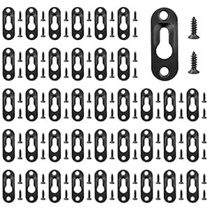 UFURMATE Keyhole Hangers with Screws, 40Pcs Metal Keyhole Frame Hangers ...