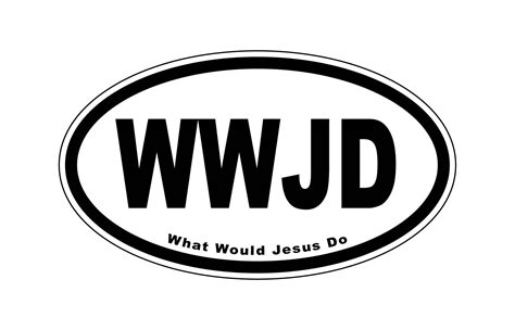 What Would Jesus Do WWJD Bumper Magnet