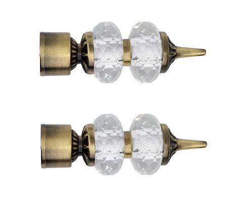 Buy FERIO Aluminium And Double Diamond Stander Curtain Finials ...