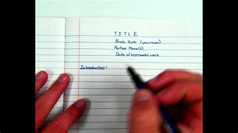 Proper Lab Notebook Format at Jim Pardo blog