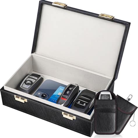 Samfolk Faraday Box with Faraday Pouch 2 Pack, Keyless Entry Car Key ...
