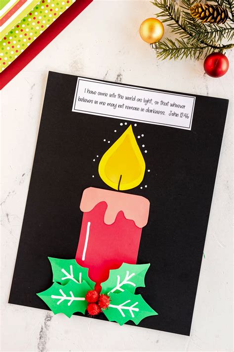 Christmas Candlestick Bible Craft - Made To Be A Momma