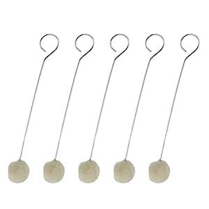 SUPVOX 10 Pcs 12.5cm Wool Daubers Leather Die Tool Metal Handle Dyeing ...