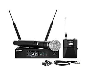 Shure QLXD124/85 Dual Channel Wireless Microphone System with SM58 ...