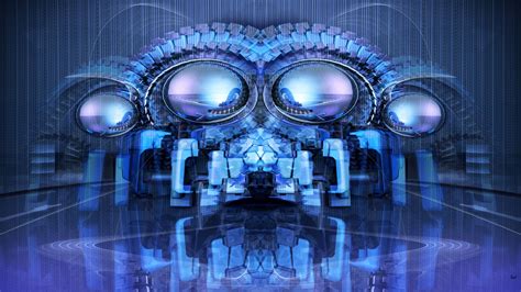 Download wallpaper 1920x1080 shapes, reflection, abstract, blue full hd ...