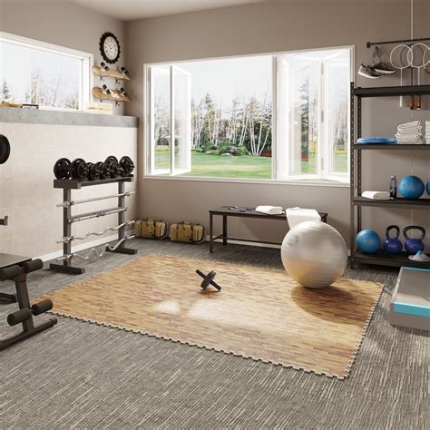 HomCom Soozier 18 Piece 24" x 24" High-Density Anti-Slip Water ...