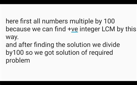 Step 1l mark in the result as many decimal places as the find the lcm ...