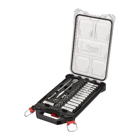 MILWAUKEE RATCHET SET MILWAUKEE SOCKET 3/8 in PACKOUT | Socket Sets | Onninen