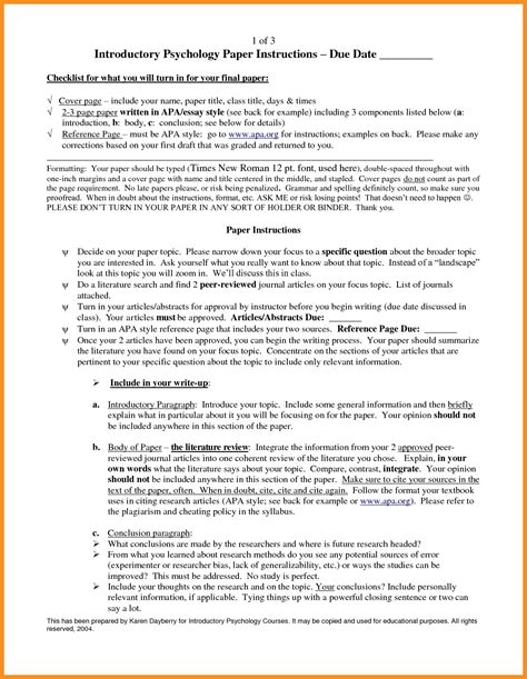 Image result for APA Introduction Example