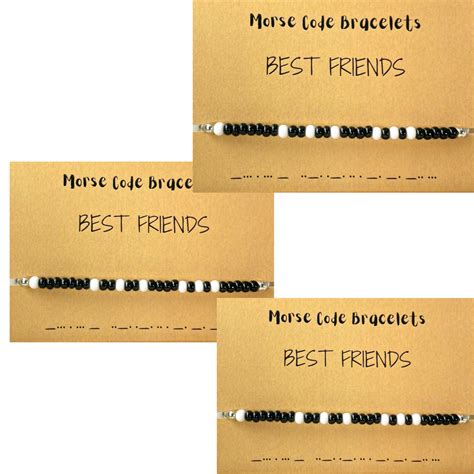 Oralia High Quality Morse Code Best Friend Bracelet Combo– Oralia India