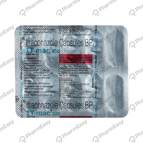 It Mac 100 MG Capsule (4): Uses, Side Effects, Price & Dosage | PharmEasy