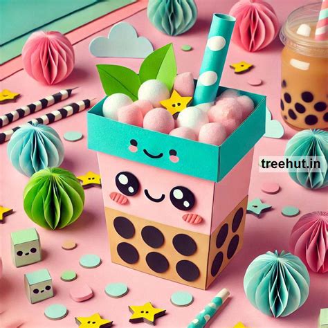 Bubble Tea Paper Craft Ideas, Classroom Activities