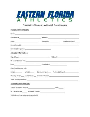 Eastern Florida State College Prospective Womens Volleyball ...