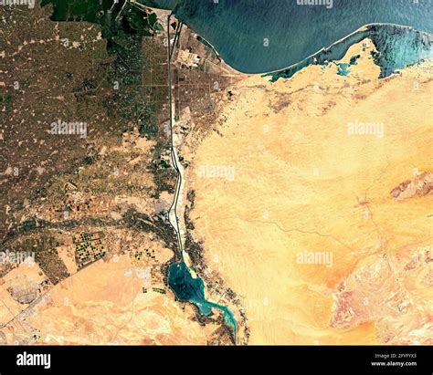 Map of the suez canal hi-res stock photography and images - Alamy