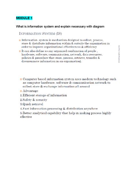 MIS IA 1: Understanding Information Systems and Big Data Analytics ...
