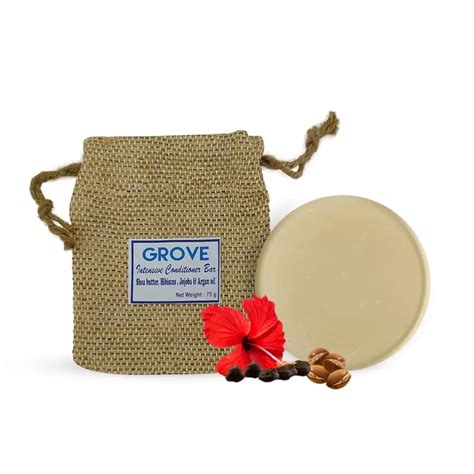 Grove Intensive Solid Conditioner Bar| Loaded With Hibiscus Oil, Argan ...