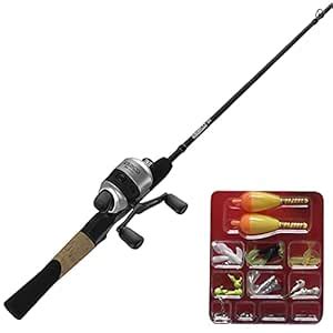 Zebco 33 Micro Spincast Reel and 2-Piece Fishing Rod Combo, Quickset ...