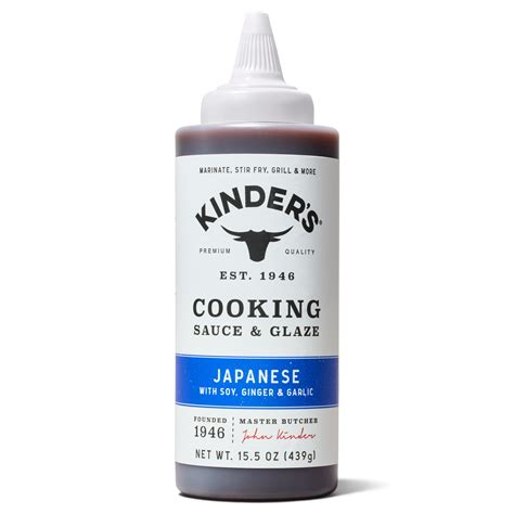 Kinder's Japanese BBQ Cooking Sauce and Glaze, 15.5 oz Squeeze Bottle ...