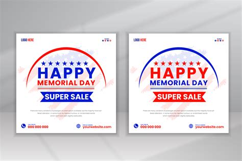 Celebrate Memorial Day Post Design Graphic by VMSIT · Creative Fabrica