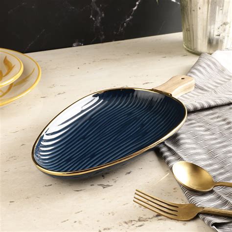 Shovel Ceramic Serving Platter- Royal Blue – The Decor Mart