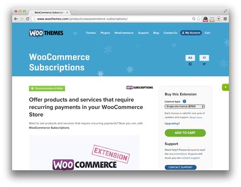 WooCommerce Subscriptions 的图像结果