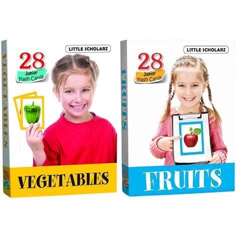 Buy Flash Cards- VEGETABLES + Flash Cards- FRUITS (Set of 2 Books) Book ...