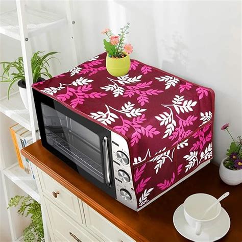 E-Retailer® Polyester 3-Layered Microwave-Oven Top Cover with 4 Pockets ...