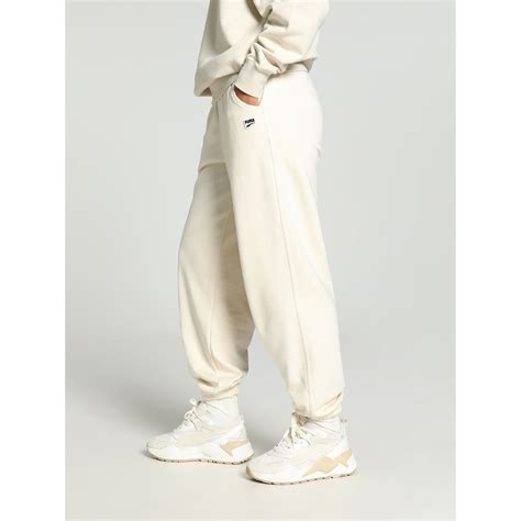 Buy Puma DOWNTOWN Relaxed Womens White Sweatpants Online