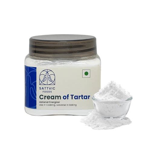 Sattvic Foods Cream of Tartar Powder (100 g) | Potassium Bitartrate ...