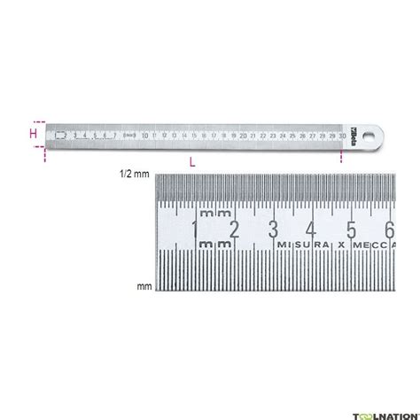 Beta 016830030 1683 Semi-rigid Ruler 300 mm