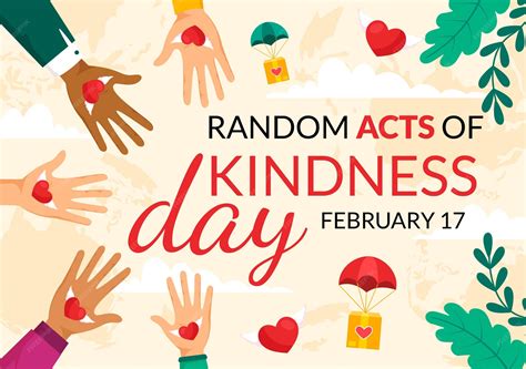 Premium Vector | Random acts of kindness vector illustration on ...