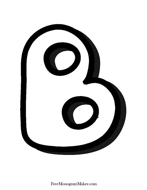 Bubble Letter B