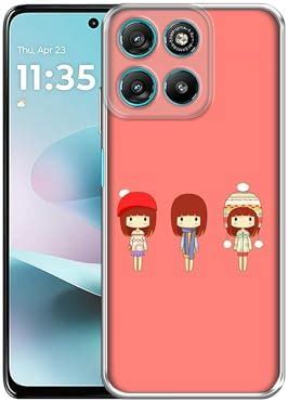 Casotec Cute Girls Design Printed Silicon Soft TPU Back Case Cover for ...
