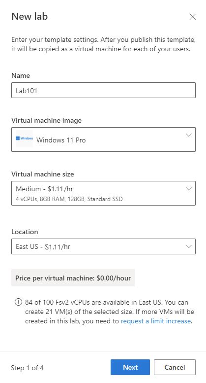 Azure Lab Services 的图像结果