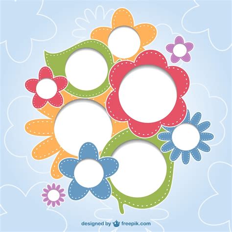 Floral happy background | Free Vector