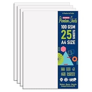 Suvigya Premium Printing Paper for Letter Head Printing, A4 Size, 100 ...