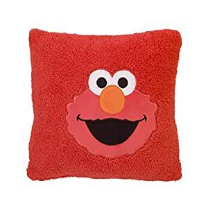 Buy Sesame Street Elmo Red Super Soft Sherpa Toddler Pillow with ...