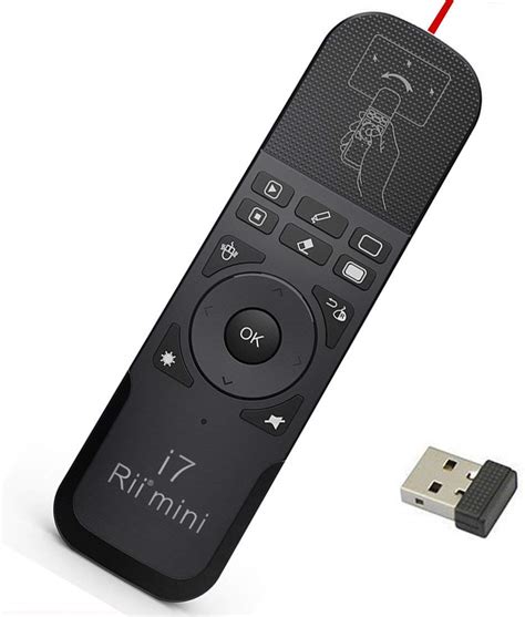 Buy Rii Mini i7 Mini Wireless Air Mouse Remote Combo 2.4G Wireless Air ...