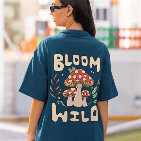 Bloom Wild Back Printed Oversized T-shirts - Unisex – Cute Stuff Co.