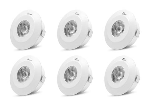 Buy Murphy 2 Watts LED Button Round Spot Light (Warm White, Golden ...